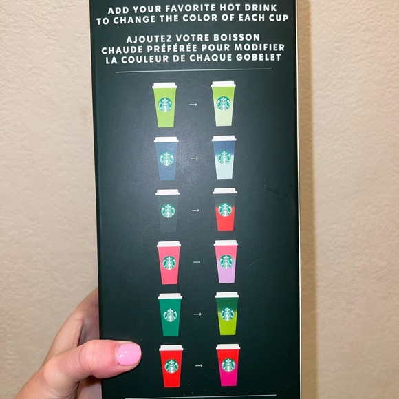SIX New unopened box Starbucks 16 oz Holiday Color Changing Cups for Hot Drinks - Picture 3 of 6